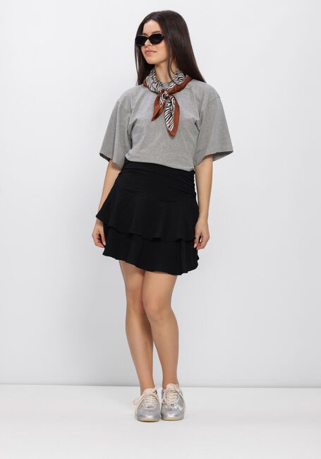 Grijze NEO NOIR T-shirt ASHA BOXY TEE - large