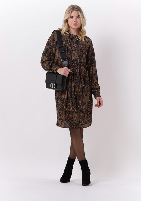 Bruine BY-BAR Midi jurk DAE AIDA DRESS - large
