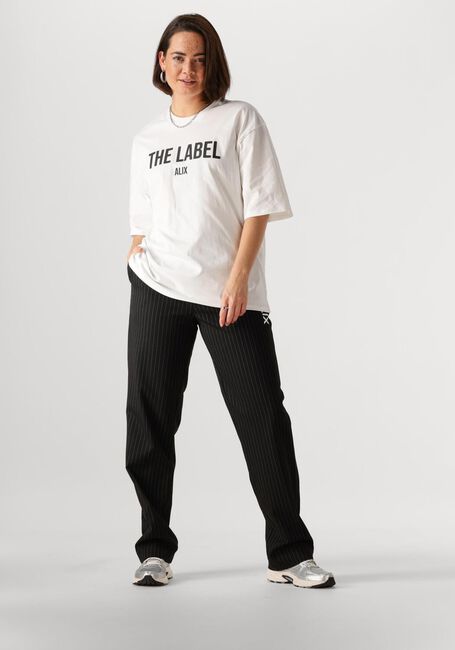 Witte ALIX THE LABEL T-shirt LADIES KNITTED THE LABEL TSHIRT - large