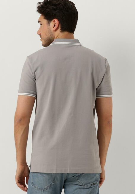 Lichtgrijze G-STAR RAW Polo DUNDA SLIM STRIPE POLO S/S - large