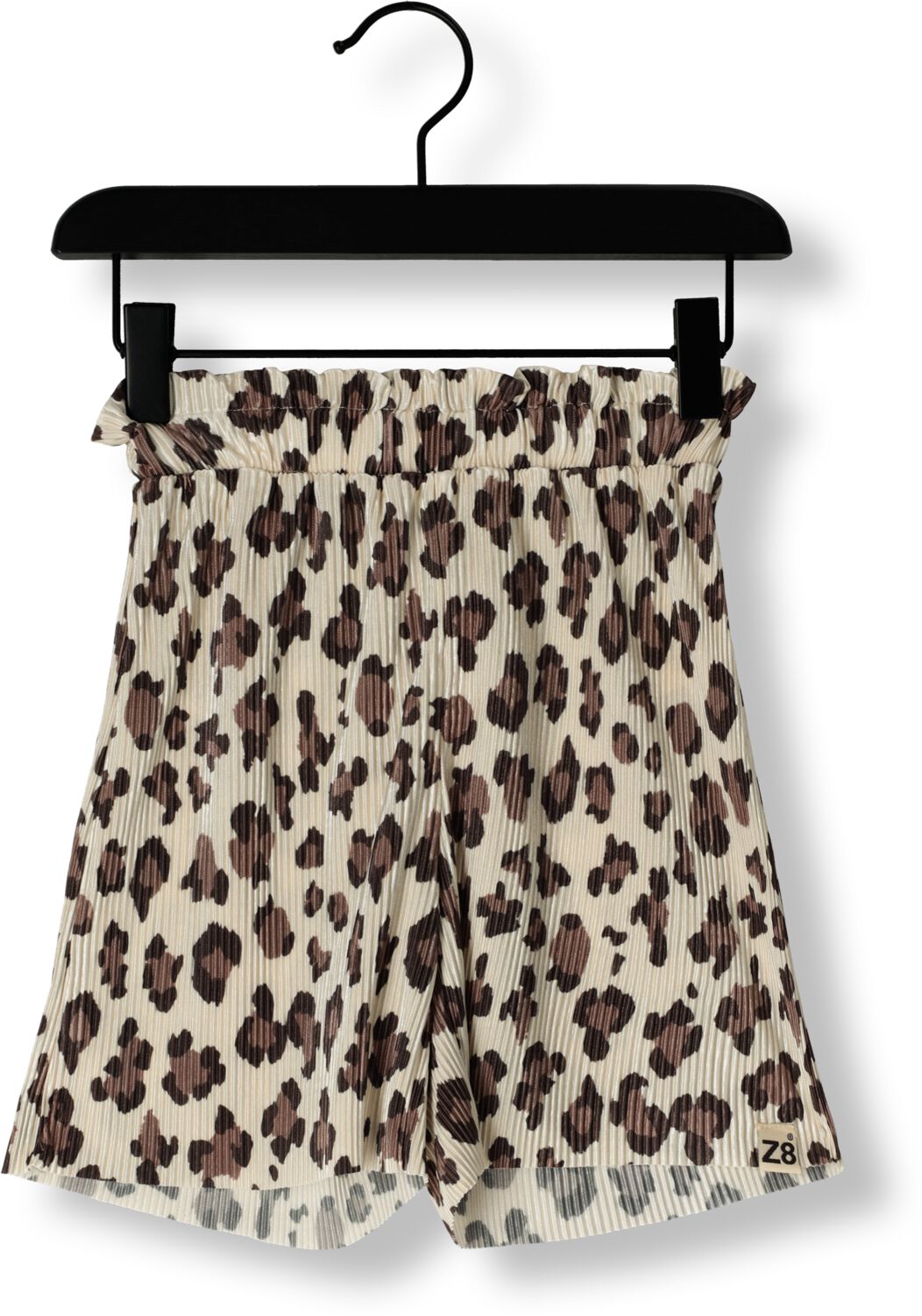 Z8 kids plissé korte broek Maysa beige bruin zwart