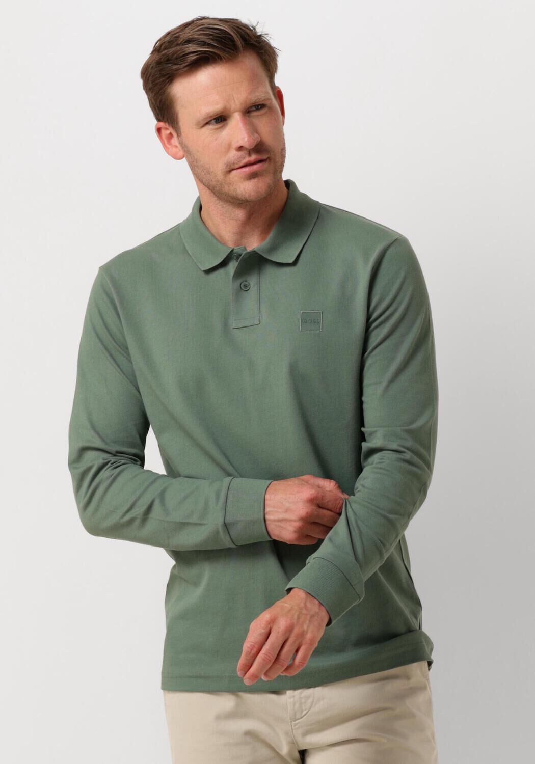 BOSS ORANGE Heren Polo's & T-shirts Passerby Groen