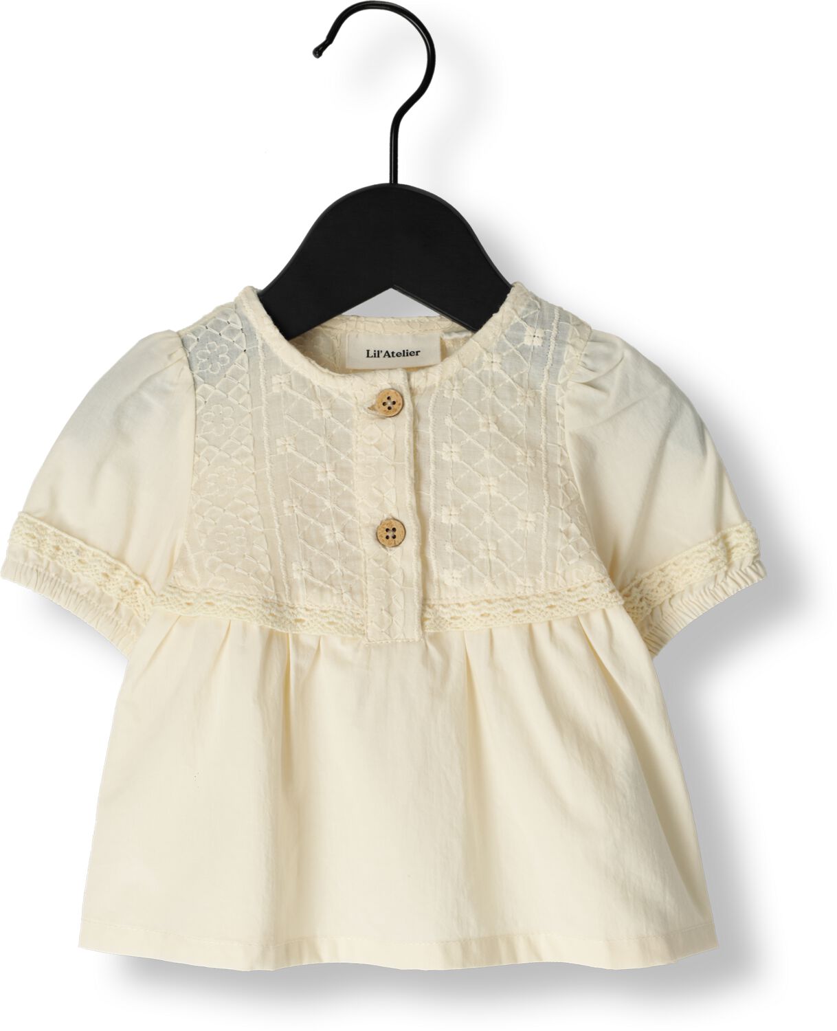 LIL' ATELIER Baby Blouses & Overhemden Nbfdaisy Ss Loose Shirt Lil Beige