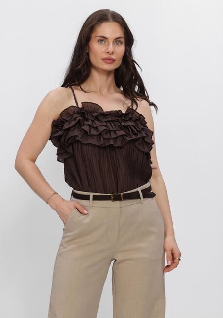 Bruine OBJECT Top OBJLYNE S/L RE TOP - large
