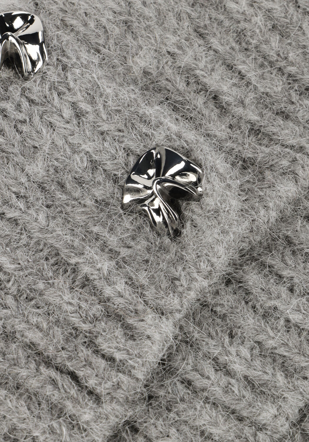 Grijze Y.A.S. Vest YASVIGGA LS KNIT CARDIGAN - large