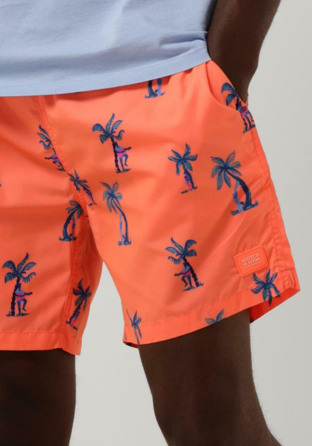 roze scotch soda mid length printed swimshort