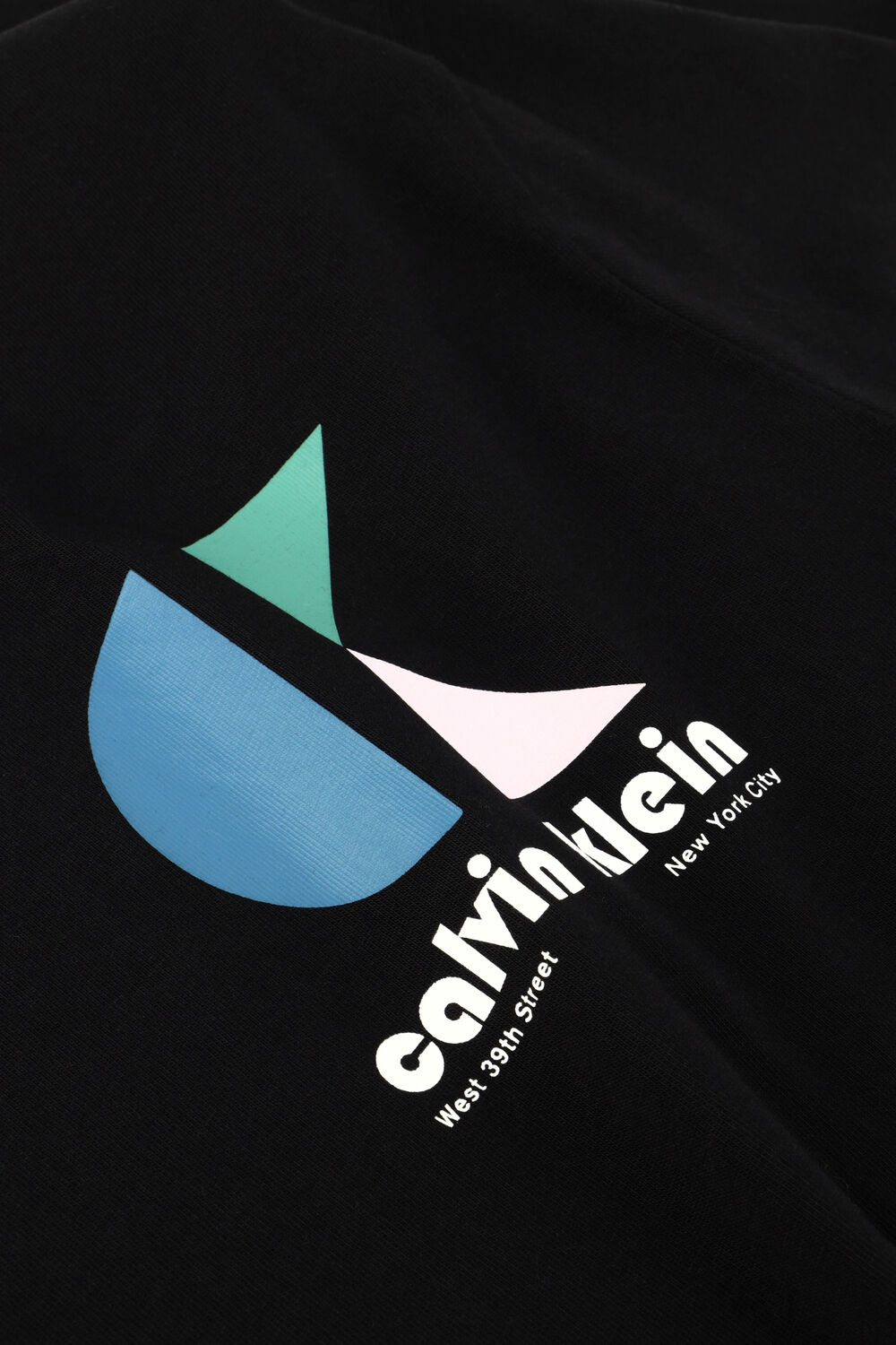 Zwarte CALVIN KLEIN T-shirt SS 20S CK BHS LG GRP - large