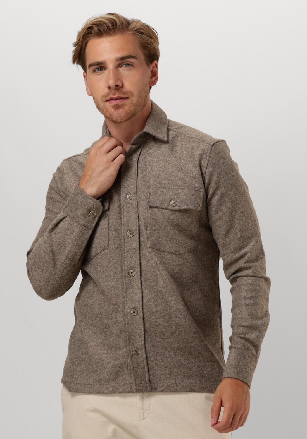 Gentiluomo Bruin Overshirt voor Mannen Brown Heren
