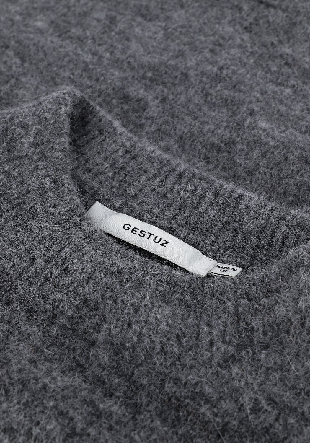 Lichtgrijze GESTUZ Trui ALPHA GZ PULLOVER - large