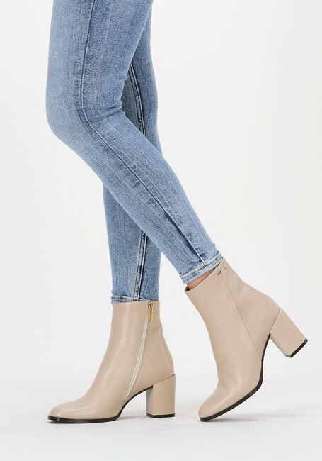 Beige NOTRE-V Enkellaarsjes 03-313 - large