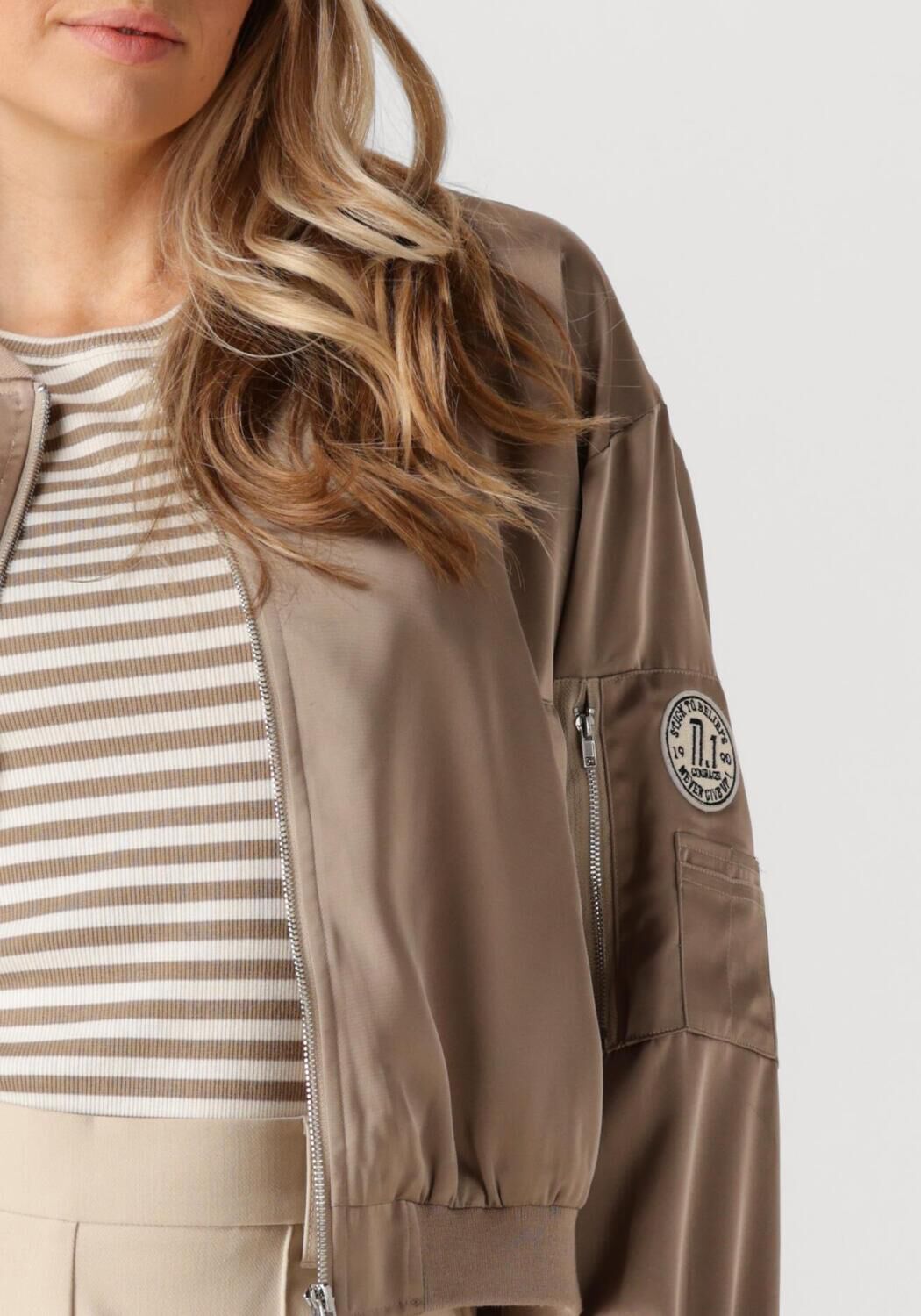 NUKUS Dames Jassen Noell Bomber Bruin