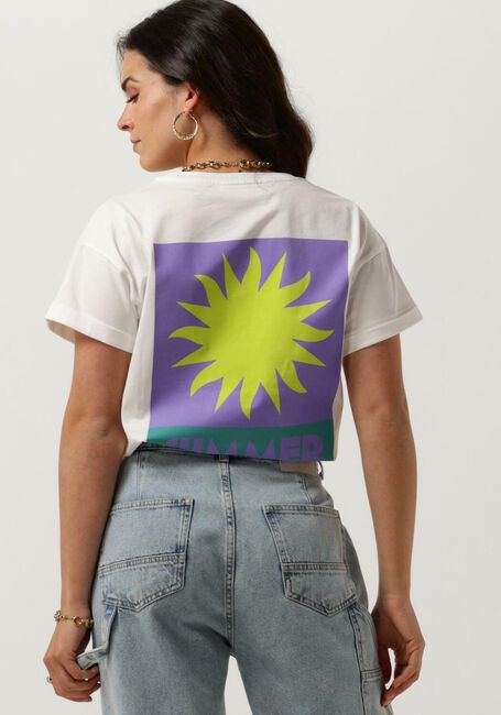 Witte COLOURFUL REBEL T-shirt SUMMER ESSENCE BOXY TEE - large
