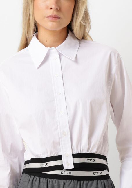 Witte CO'COUTURE Blouses COTTON CRISP LOGO CROP SHIRT - large
