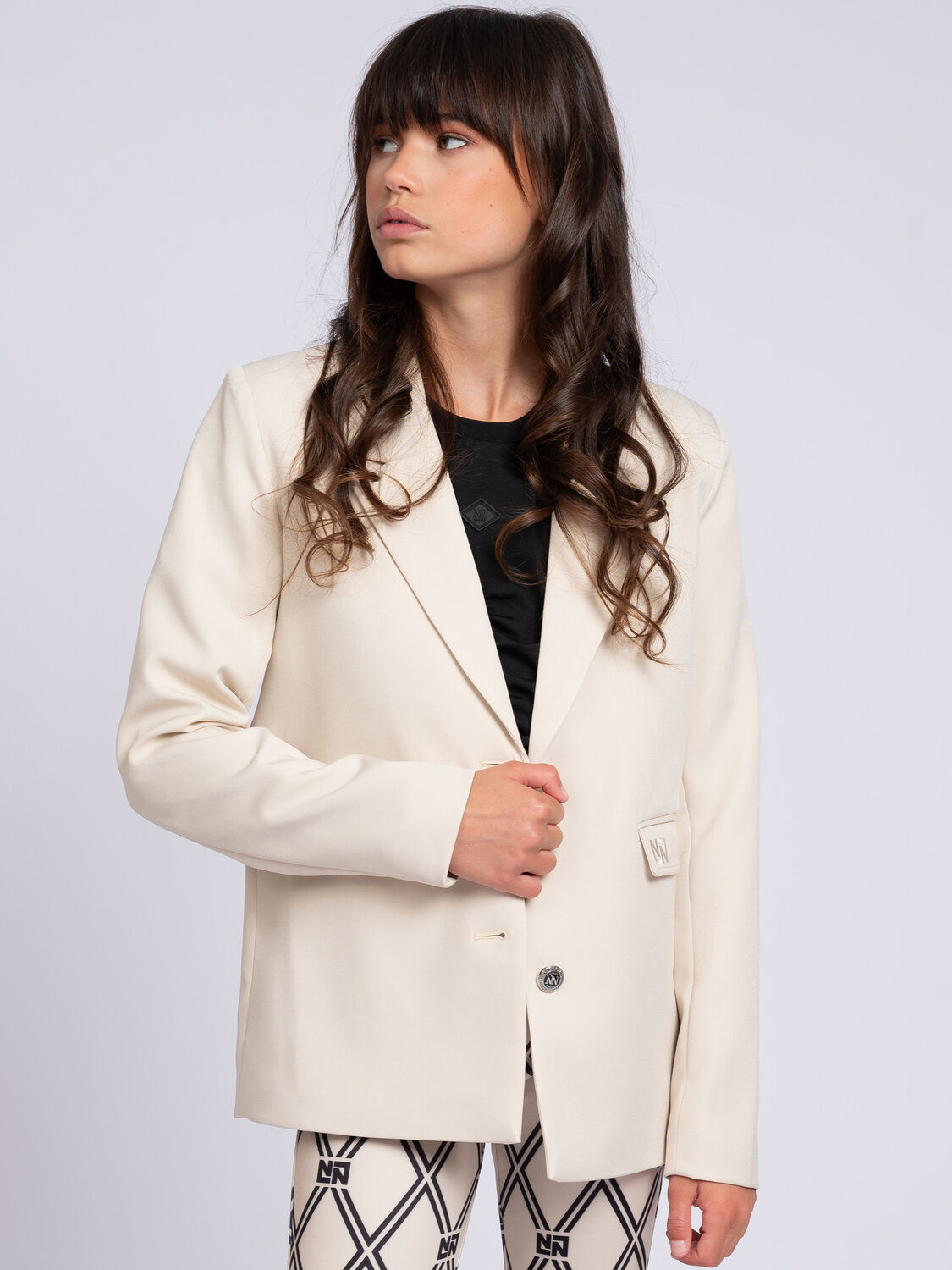 NIK & NIK Meisjes Blazers Pien Blazer Beige