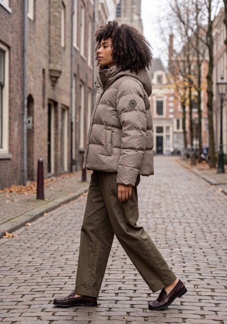 Taupe AIRFORCE Gewatteerde jas CARLY JACKET - large