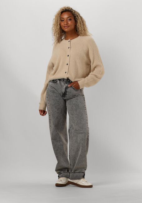 Beige RUBY TUESDAY Vest VANCE FLUFFY CARDIGAN - large