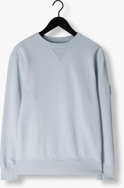 Blauwe CALVIN KLEIN Sweater WASHED BADGE CREW NECK - large