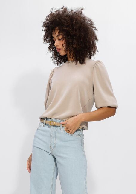 Beige SELECTED WOMEN Trui SLFTENNY 3/4 SWEAT TOP - large