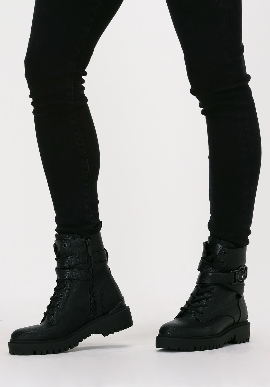 Zwarte GUESS ODANNA Veterboots | Omoda