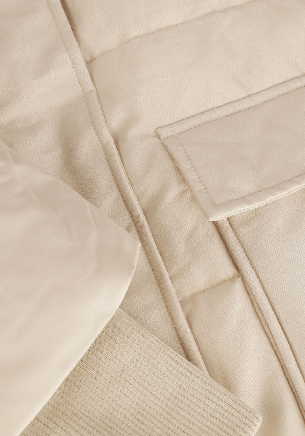 Creme MOVES Gewatteerde jas AMILLA - large