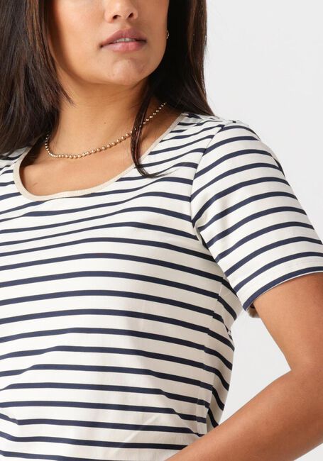 Blauwe NUKUS T-shirt TIRZA TOP STRIPE - large