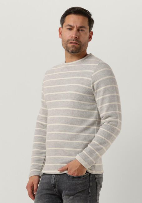 Gebroken wit ANERKJENDT Trui AKSAIL STRIPE SWEAT - large
