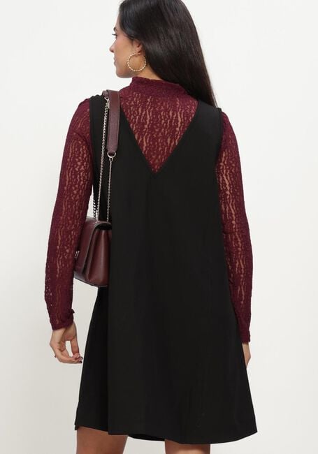Zwarte Y.A.S. Mini jurk YASDAKOTA SL WIDE SPENCER DRESS - large