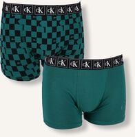 Groene CALVIN KLEIN UNDERWEAR Boxershort 2PK TRUNK Groene CALVIN KLEIN UNDERWEAR Boxershort 2PK TRUNK - medium