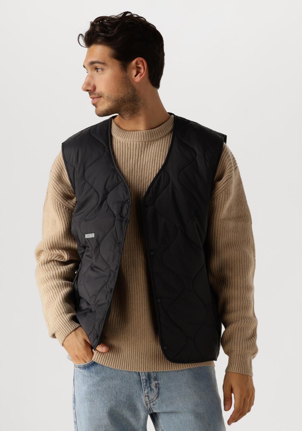 Woodbird Gewatteerde Bodywarmer voor Heren Black Heren