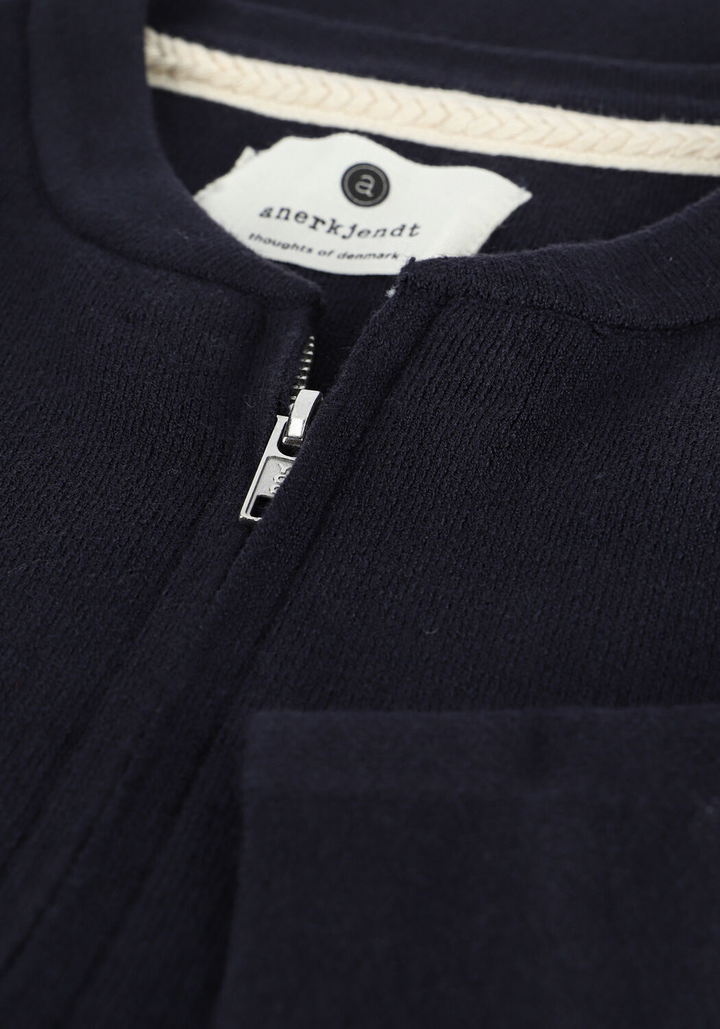 Donkerblauwe ANERKJENDT Vest AKSANDER CARDIGAN KNIT - large