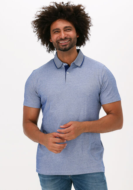 Lichtblauwe SELECTED HOMME Polo SLHLEROY COOLMAX SS POLO B NOO - large