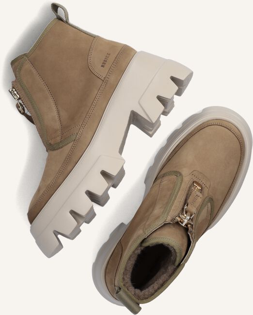 Taupe NUBIKK Enkelboots FLORE ROCK FUR Taupe NUBIKK Enkelboots FLORE ROCK FUR - large