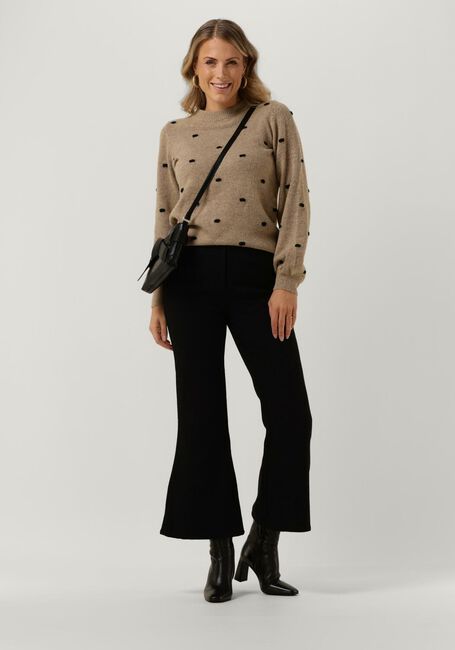 Beige OBJECT Trui JEVE NONSIA L/S PULLOVER - large