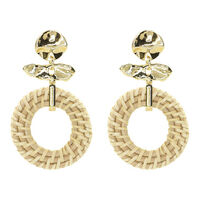 Gouden MY JEWELLERY Oorbellen OORHANGERS GOUD DETAIL&BAMBOE - medium