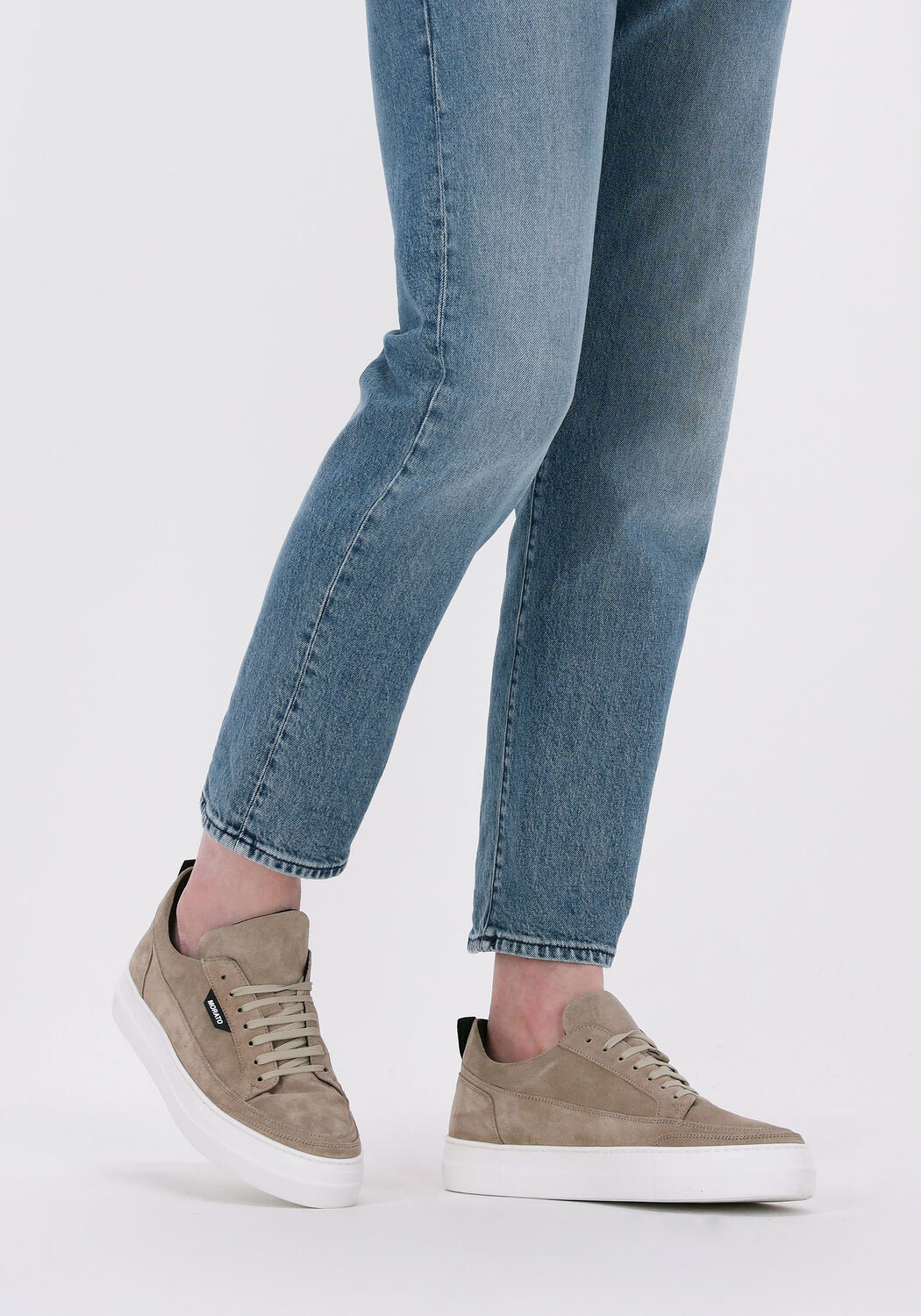 Beige ANTONY MORATO Lage sneakers MMFW01549 FLINT - large