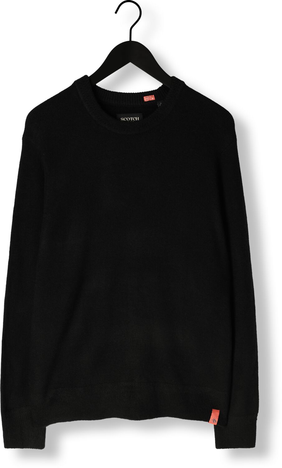 SCOTCH & SODA Heren Truien & Vesten Soft Knit Regular Fit Sweater Zwart
