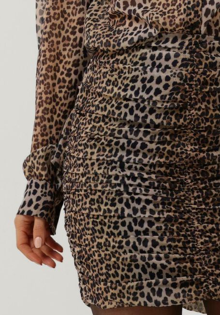 Bruine NOTES DU NORD Minirok FABIOLA RECYLED SKIRT - large