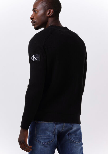 Zwarte CALVIN KLEIN Sweater MONOLOGO BADGE SWEATER - large