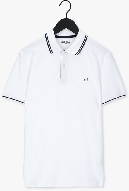 Witte SELECTED HOMME Polo SLHAZE SPORT SS POLO W - large
