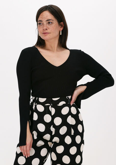 Zwarte NOTES DU NORD Trui CHRISTINE KNITTED BLOUSE - large