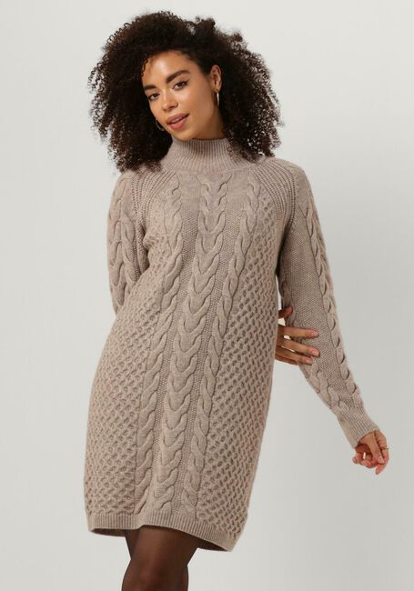 Taupe SUNCOO Mini jurk CHONA - large