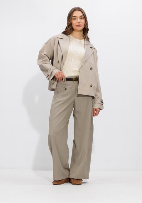 Creme SELECTED WOMEN Trui SLFHELLE 2/4 KNIT O-NECK - large