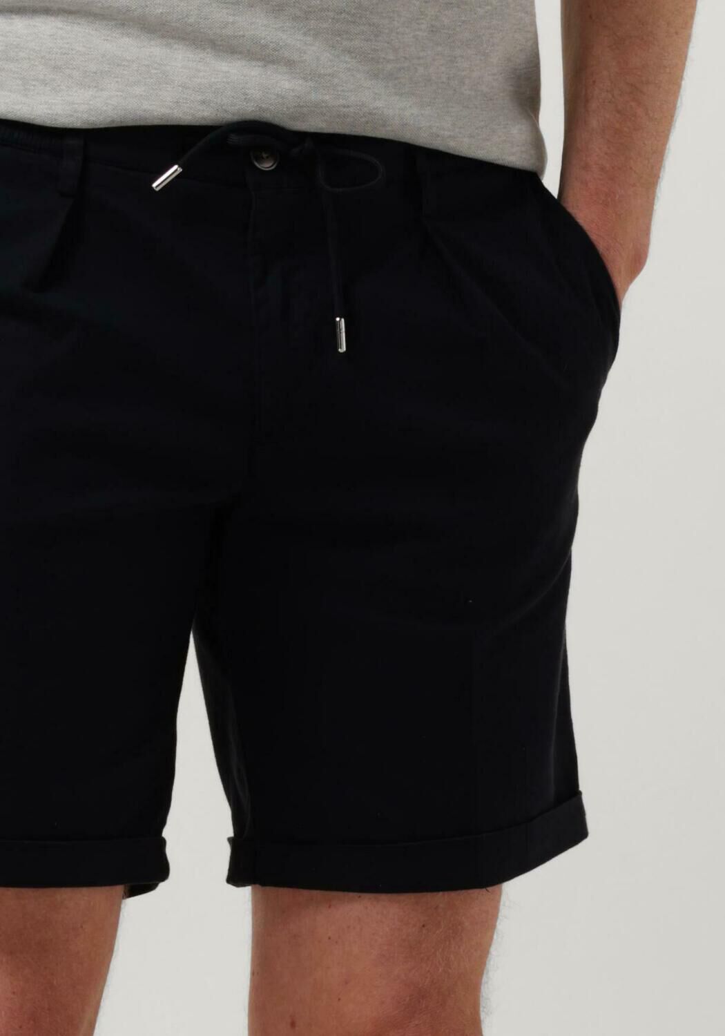 PROFUOMO Heren Broeken Trousers 845 Short Donkerblauw