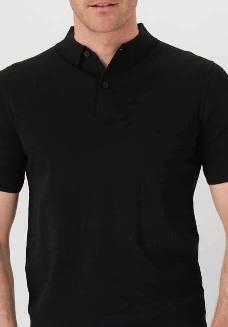 Zwarte GENTI T-shirt POLO BUTTON SS K2046-1260 - large