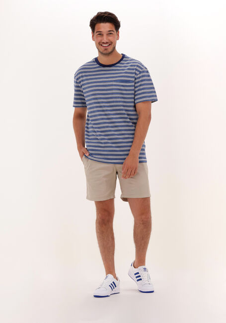 Blauwe ANERKJENDT T-shirt AKKIKKI BLUE STRIPE TEE - large