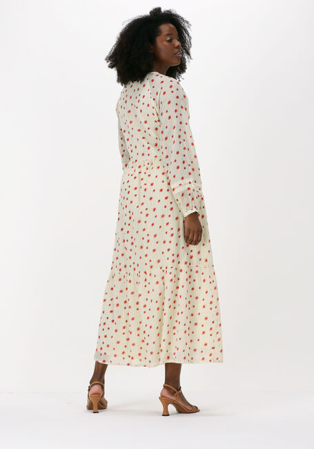 Creme POM AMSTERDAM Maxi jurk FLOWER POMS DRESS - large