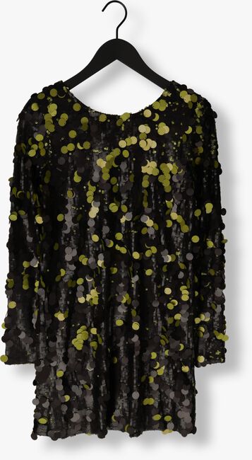 Zwarte COLOURFUL REBEL Mini jurk TINI SEQUINS STRAIGHT DRESS - large