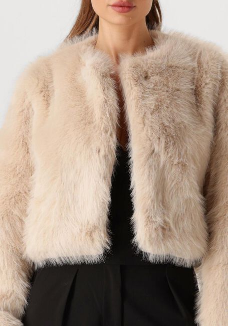 Beige OMODA ATELIER Faux fur jas X IRIS - IMRE - large