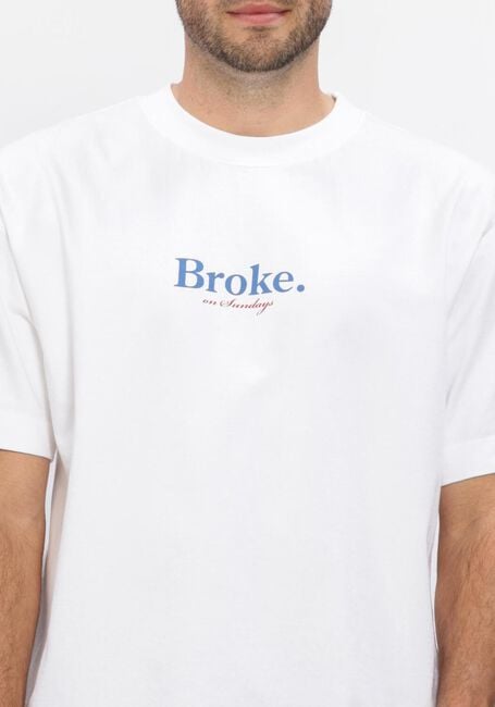 Witte POCKIES T-shirt BROKE TEE - large