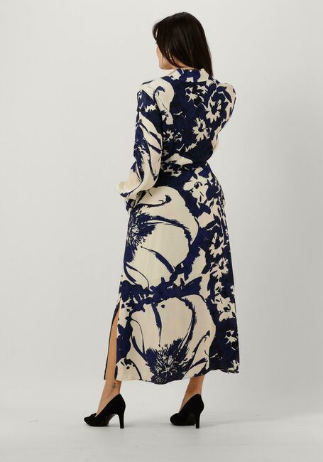 Donkerblauwe VANILIA Maxi jurk PRINTED DRESS - large